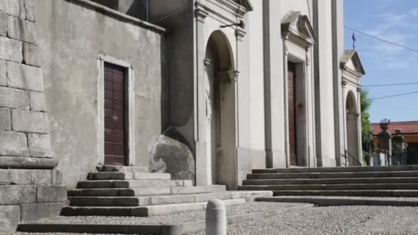 Imágenes Escénicas Antigua Iglesia Católica Italia — Vídeo de stock