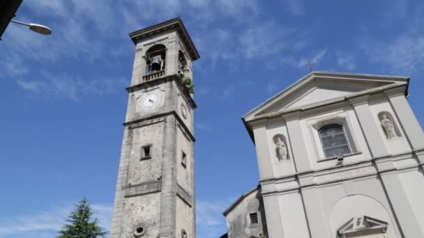 Riprese Panoramiche Dell Antica Chiesa Cattolica Italia — Video Stock