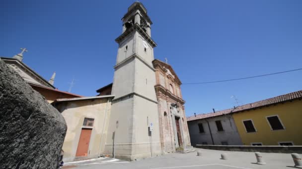 Imagens Cênicas Antiga Igreja Católica Itália — Vídeo de Stock