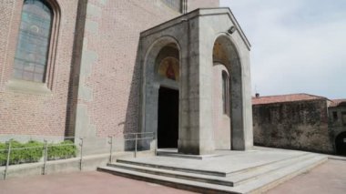 doğal görünümünü antik kilise Turbigo, İtalya