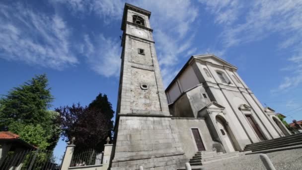イタリアの古代のカトリック教会の美しい映像 — ストック動画