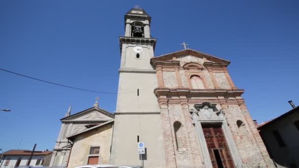 Imagens Cênicas Antiga Igreja Católica Itália — Vídeo de Stock