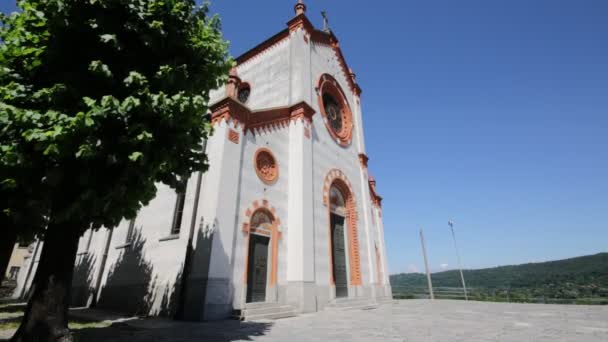 Vackra Bilder Forntida Katolska Religionen Byggnad Italien — Stockvideo