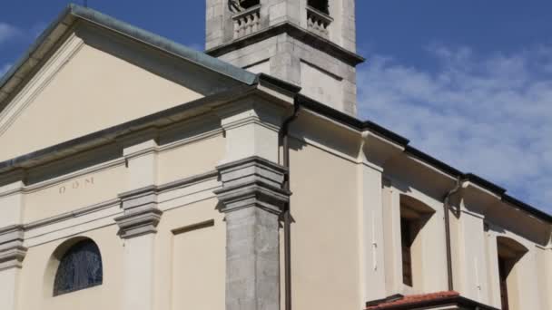 Mooie Beelden Van Oud Katholieke Kerk Italië — Stockvideo