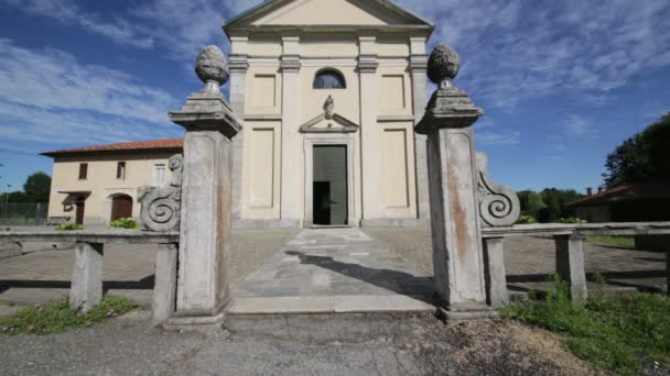 Vackra Bilder Forntida Katolska Kyrkan Italien — Stockvideo