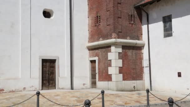 Szenische Aufnahmen Des Alten Katholischen Religionsgebäudes Italien — Stockvideo