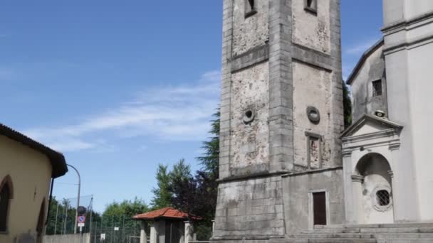 Festői Felvételeket Régi Katolikus Templom Olaszország — Stock videók