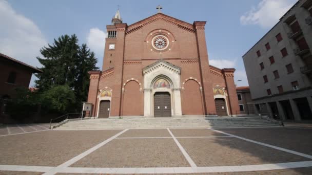 Beauitufl Eski Talyan Katolik Dini Yapı Doğal Görünümünü — Stok video