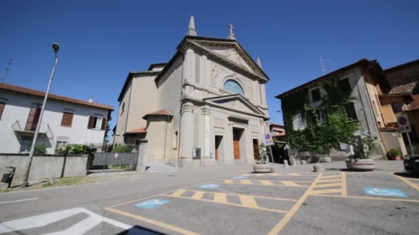 Imagens Cênicas Antiga Igreja Católica Itália — Vídeo de Stock