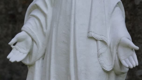 Hermosa Estatua Religiosa Iglesia Italia — Vídeo de stock