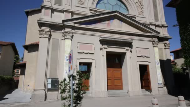 Vackra Bilder Forntida Katolska Kyrkan Italien — Stockvideo