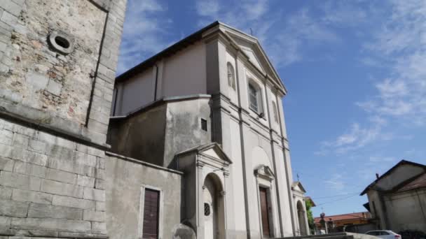 Images Panoramiques Ancienne Église Catholique Italie — Video