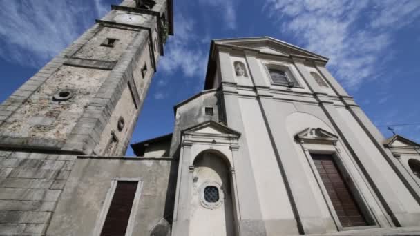 Vackra Bilder Forntida Katolska Kyrkan Italien — Stockvideo