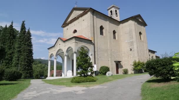 Vackra Bilder Forntida Katolska Kyrkan Italien — Stockvideo