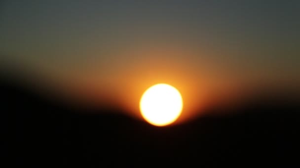 Images Panoramiques Magnifique Coucher Soleil Rouge Afrique Sud — Video