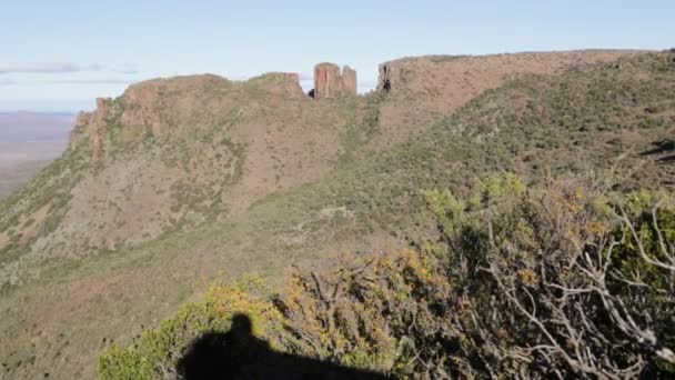 Красивый Вид Долину Запустения Южной Африке — стоковое видео