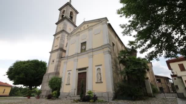 Imágenes Escénicas Del Antiguo Edificio Religión Católica Italia — Vídeo de stock