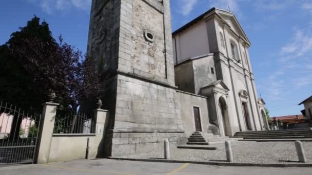 Imagens Cênicas Antiga Igreja Católica Itália — Vídeo de Stock