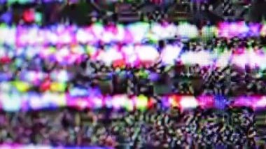 LCD monitörden soyut bulanık kayıt distorsiyonu