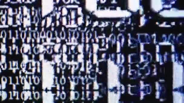 images en gros plan du code de données binaires pour arrière-plan 