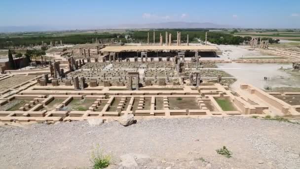 Persepolis Alte Ruinen Historische Sehenswürdigkeiten Iran — Stockvideo