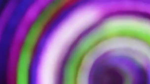 Moderne Abstrait Coloré Arc Ciel Fond Spirale — Video