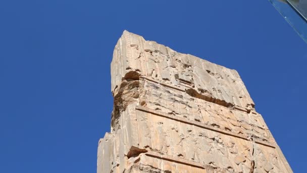 Persepolis Staré Ruiny Památky Historické Destinace Íránu — Stock video