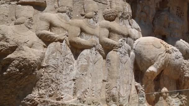 Alte Ruinen Der Nähe Von Persepolis Iran — Stockvideo