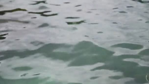 海浪和反射海洋的水面 — 图库视频影像