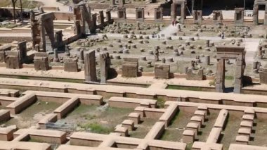 turist Persepolis eski kalıntıları, İran'ın tarihi hedef anıtlar 