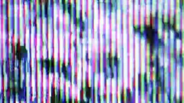 LCD monitörden soyut bulanık kayıt distorsiyonu