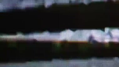 LCD monitörden soyut bulanık kayıt distorsiyonu