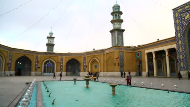 Экстерьер Античной Мечети Иране — стоковое видео