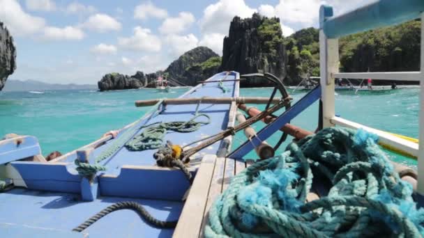 Balade Depuis Bateau Une Colline Philippines — Video