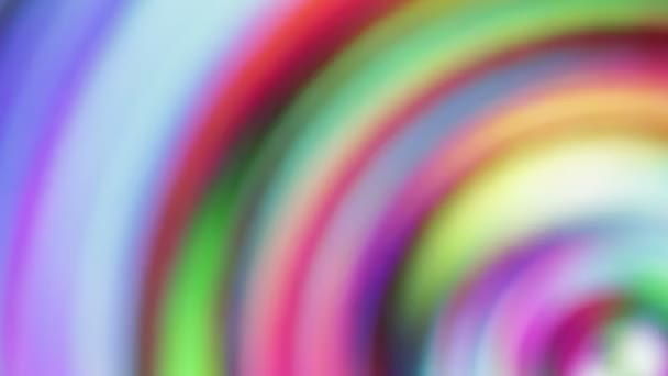 Abstracte Neon Regenboog Spiraal Achtergrond — Stockvideo