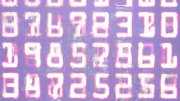 背景十六进制代码的特写镜头 — 图库视频影像