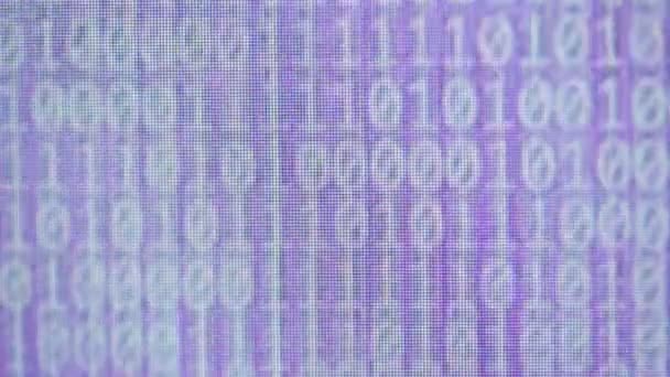 images en gros plan du code de données binaires pour arrière-plan 