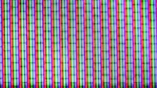 Distorsión Abstracta Grabación Borrosa Del Monitor Lcd — Vídeo de stock