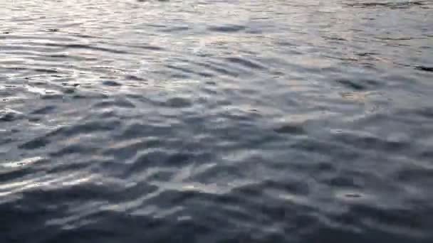 Olas Aguas Reflectantes Superficie Del Océano — Vídeos de Stock