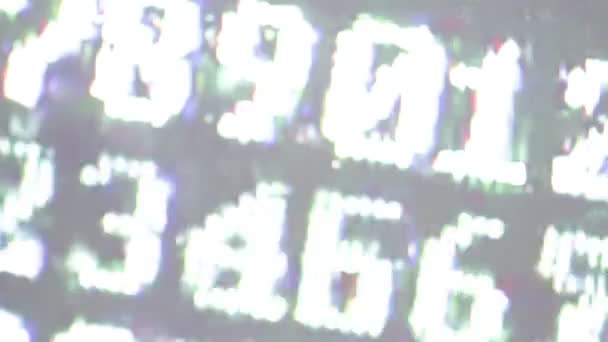 Close Footage Hexadecimal Code Background — Stock Video