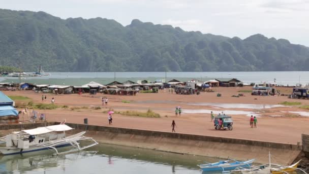 Coron Filipinas Circa Diciembre 2016 Barcos Identificados Registrador Coches Desde — Vídeos de Stock