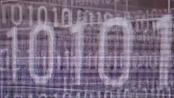 images en gros plan du code de données binaires pour arrière-plan 