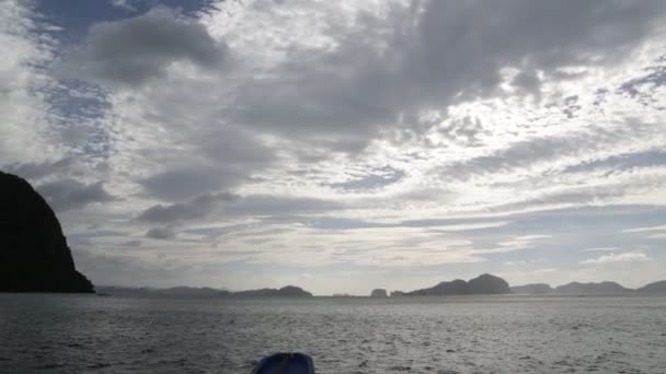 Поездка Лодки Холма Филиппинах — стоковое видео