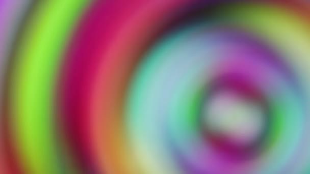 抽象五颜六色的移动彩虹螺旋背景 — 图库视频影像