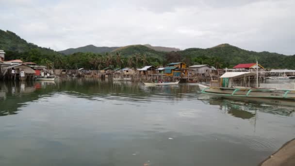 Filipíny Slumu Pro Chudé Lidi Pojetí Chudoby Degradace — Stock video