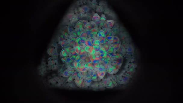 Yakın Çekim Soyut Kaleydoskop Görüntüleri Arka Planı Için — Stok video