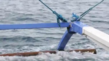 sürat teknesinden deniz yüzeyinin yakın çekim görüntüleri