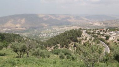 ürdün golan vadisinin güzel görünümü
