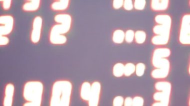 Menkul Kıymetler Borsası elektronik yönetim kurulu çeşitli numaraları ile yakın çekim görüntüleri