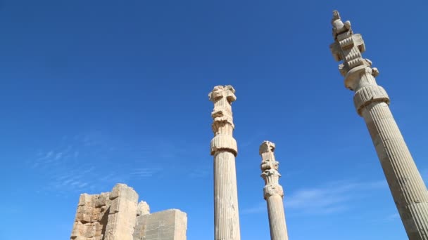 Περσέπολη Παλιά Ερείπια Μνημεία Ιστορικά Προορισμού Στο Ιράν — Αρχείο Βίντεο